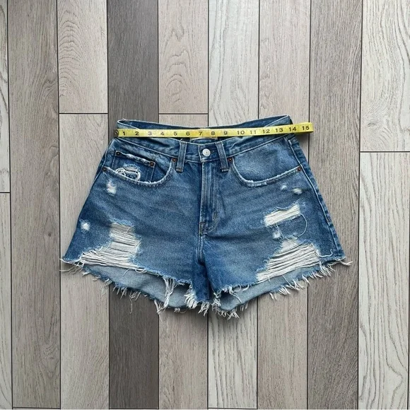 Abercrombie & Fitch Denim Distressed Women's Shorts - Picture 5 of 5